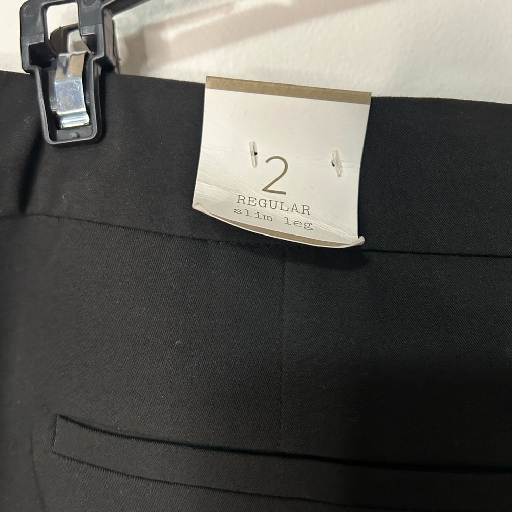Chico's Elegant Black Straight Leg Pants size 2 (12)‎ - Picture 4 of 8